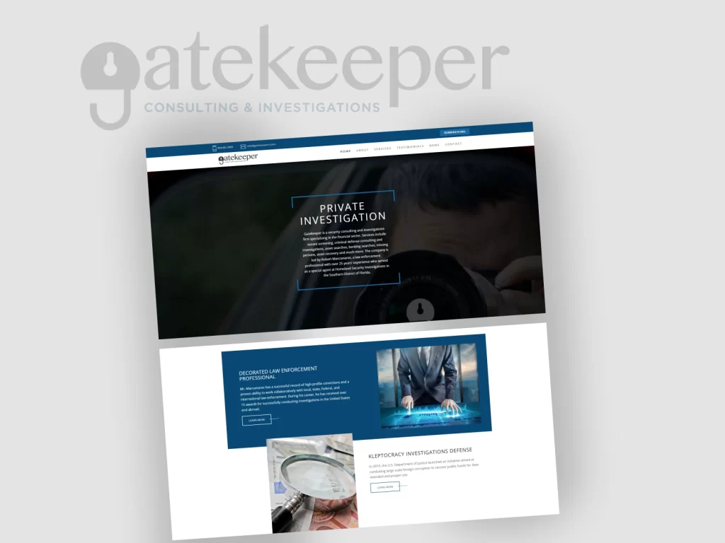 Gate Keeper CI marketing design by Creative Mindworks