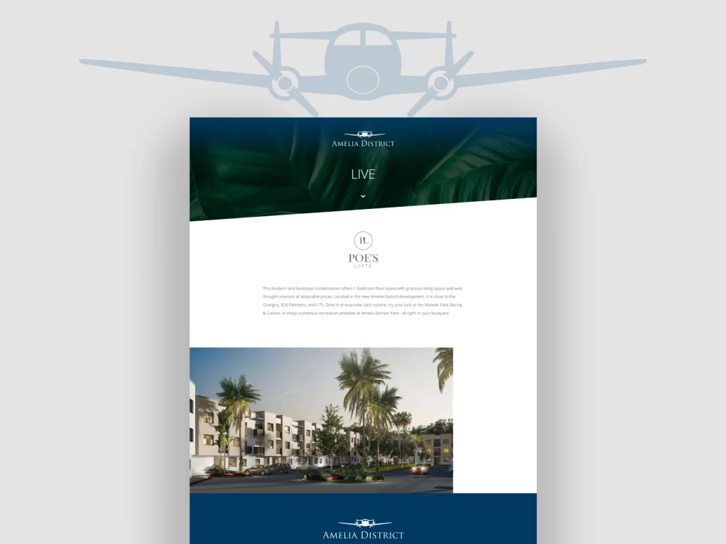Poes Lofts marketing design by Creative Mindworks