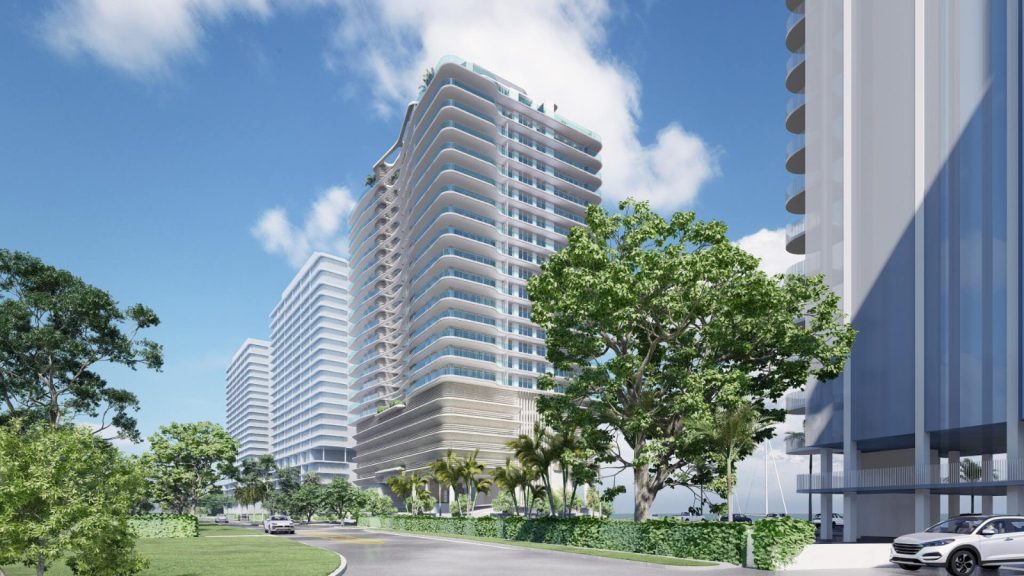 Alta Bayshore condominium rendering by Alta Developers, Miami