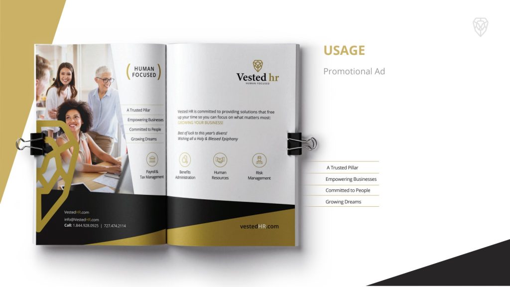 Vested HR brochure design